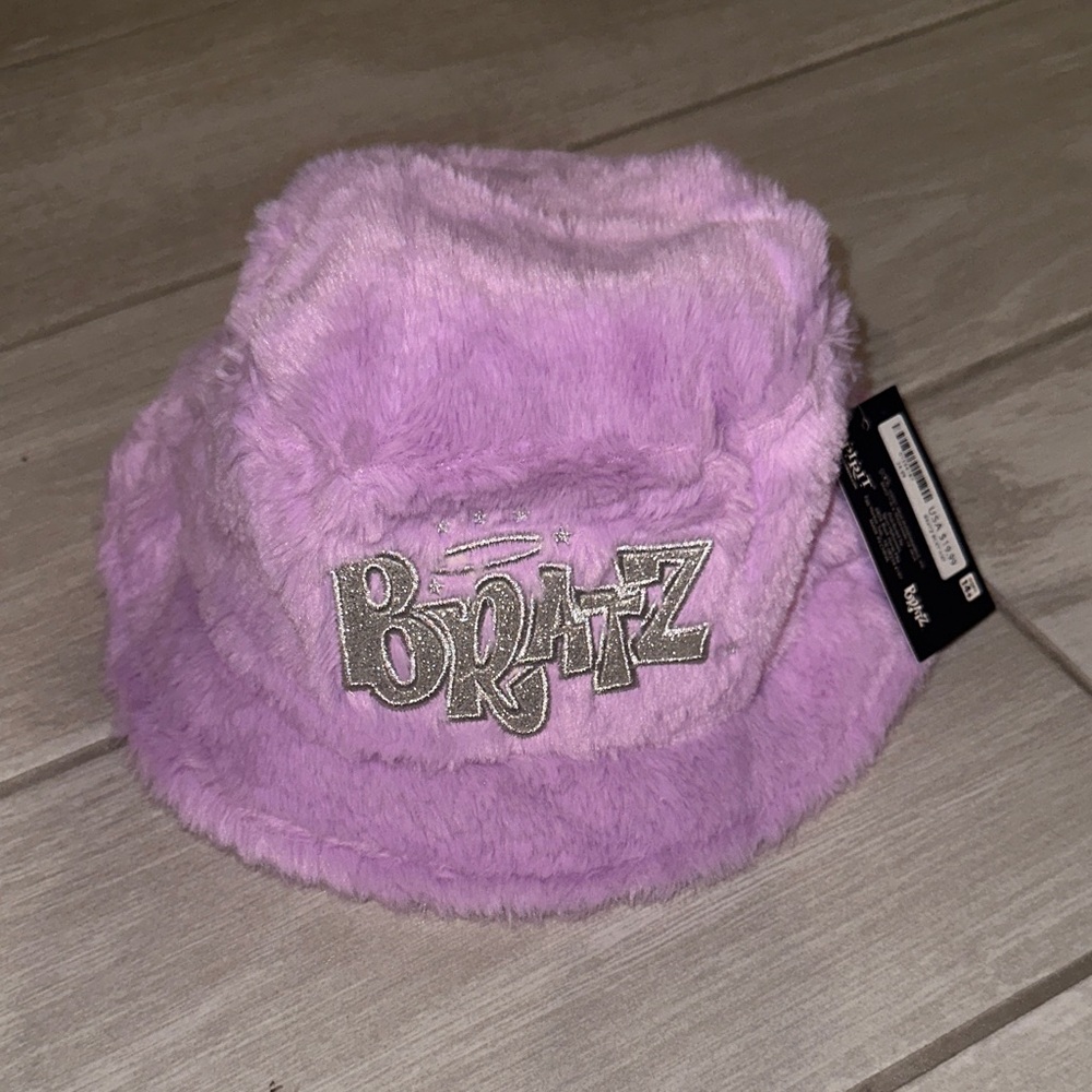 New purple fur BRATS bucket floppy hat